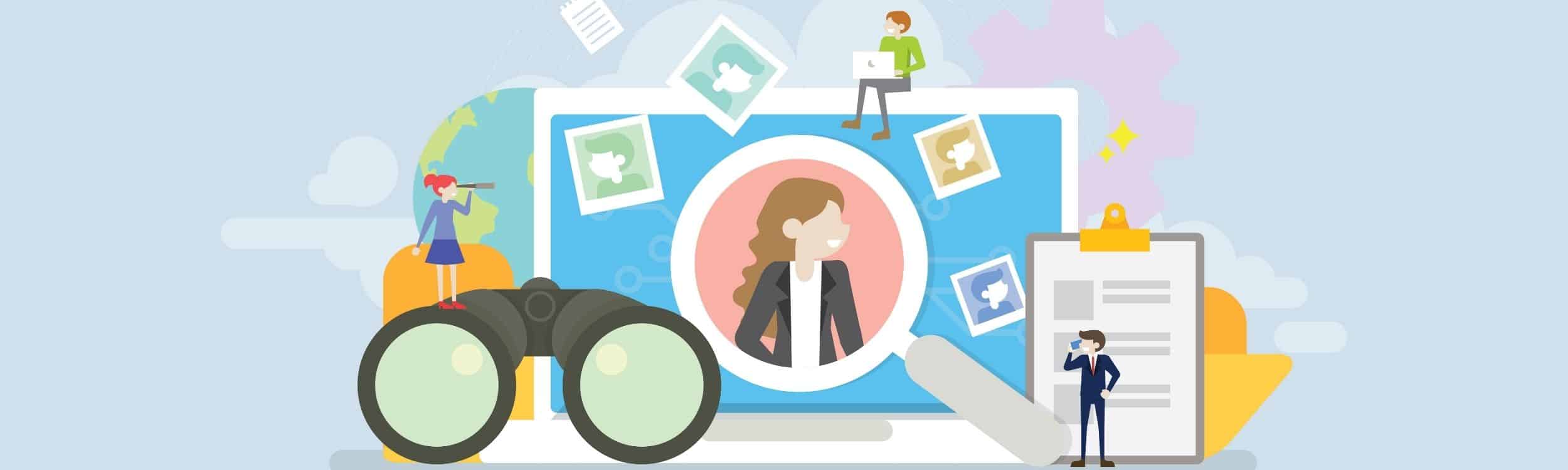 an illustration of a traditional multichannel marketing strategy featuring different forms of communication and monitoring